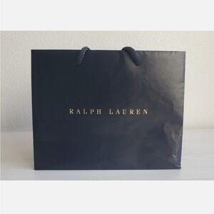 Ralph Lauren Dark Blue Bag with Gold Text